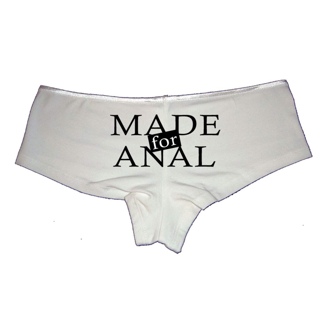 Made for Anal Booty Shorts – Black Cotton Boyshort Panties for Women – Naughty Sexy Gift Lingerie S-3X