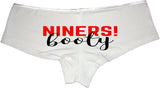 Sexy Girl Rock Niners Booty Panties for Women – Cheeky Cotton Booty Shorts, Flirty Low-Rise Lingerie for Football Fans