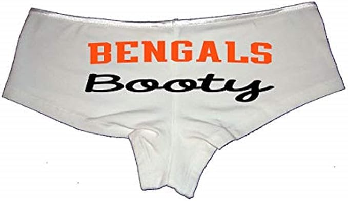 Sexy Girl Rock Bengals Booty Panties for Women–Cheeky Cotton Booty Shorts, Flirty Low-Rise Lingerie for Sports Fans, Fun Gift
