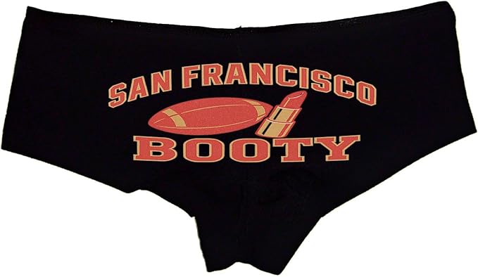 San Francisco Booty Panties – Women’s Sexy Boyshort Underwear – Fun Football Inspired Lingerie Gift
