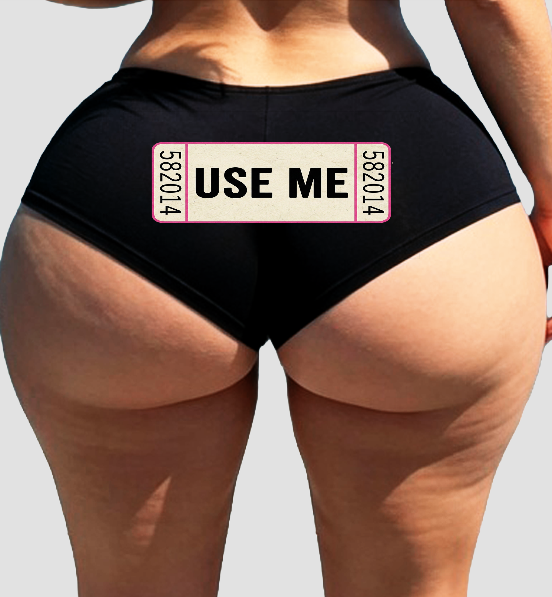 Use Me Ticket Panties – Women’s Flirty Boyshorts