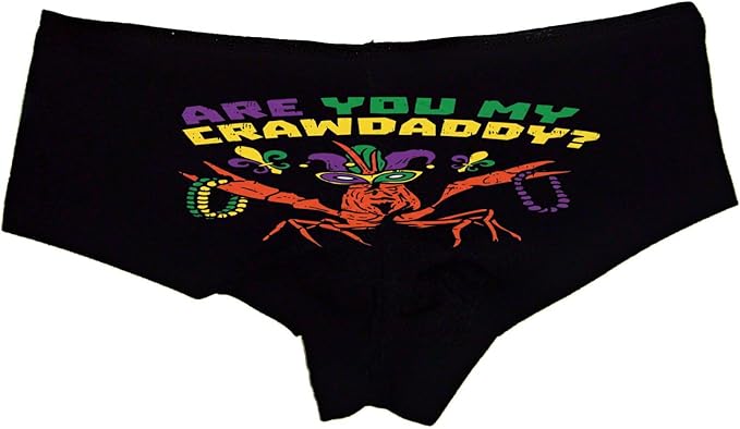 Are You My crawdaddy Funny Panties – Women’s Boyshort Lingerie – Cute Crawfish Festival & Bachelorette Gift Underwear