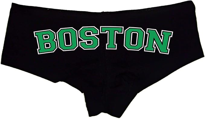 Boston Booty Shorts – Sexy Varsity-Style Panties for Women, Cheeky Cotton Underwear Gift for Girlfriend or Sports Fan S-3X