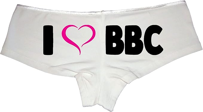 I Love BBC Panties for Women – Naughty Boyshort Lingerie, Cheeky Cotton Underwear, Sexy Gift for Wife or Hotwife