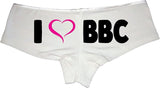 I Love BBC Panties for Women – Naughty Boyshort Lingerie, Cheeky Cotton Underwear, Sexy Gift for Wife or Hotwife