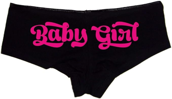 Baby Girl Panties – Cute Flirty Cotton Hipster Underwear for Women | Slutty Submissive Bedroom Lingerie | Low-Rise Brat Style