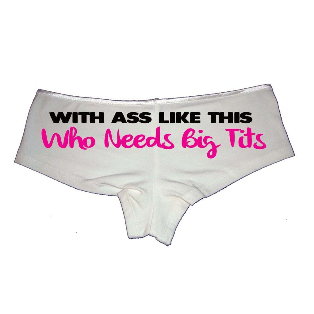 With Ass Like This Who Needs Big Tits Booty Shorts Boyshort Cotton Bikini Bottom Sexy Panties
