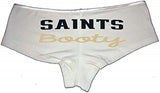 Sexy Girl Rock Saints Booty Panties–Cheeky Hipster Cotton Underwear for Women | Flirty Fan Gift | Low-Rise Game Day Lingerie