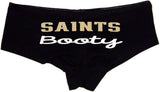 Sexy Girl Rock Saints Booty Panties–Cheeky Hipster Cotton Underwear for Women | Flirty Fan Gift | Low-Rise Game Day Lingerie