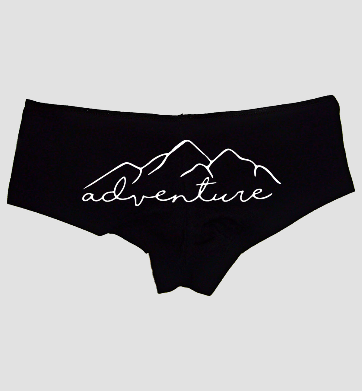 Sexy Girl Rock Adventure Panties – Women’s Boyshort Underwear with Mountain Design – Travel, Outdoorsy & Wanderlust Lingerie Gift