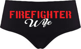 Sexy Girl Rock Firefighter Wife Panties for Women – Cheeky Cotton Booty Shorts, Flirty Low-Rise Lingerie for Wives, Gift Idea