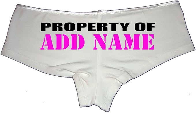 Sexy Girl Rock Custom Property of Daddy Women’s Panties – Flirty Premium Cotton Underwear for Her