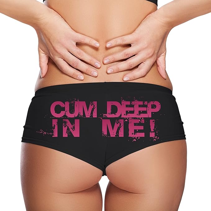 Sexy Girl Rock Cum Deep In Me! Booty Shorts Black