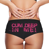 Sexy Girl Rock Cum Deep In Me! Booty Shorts Black