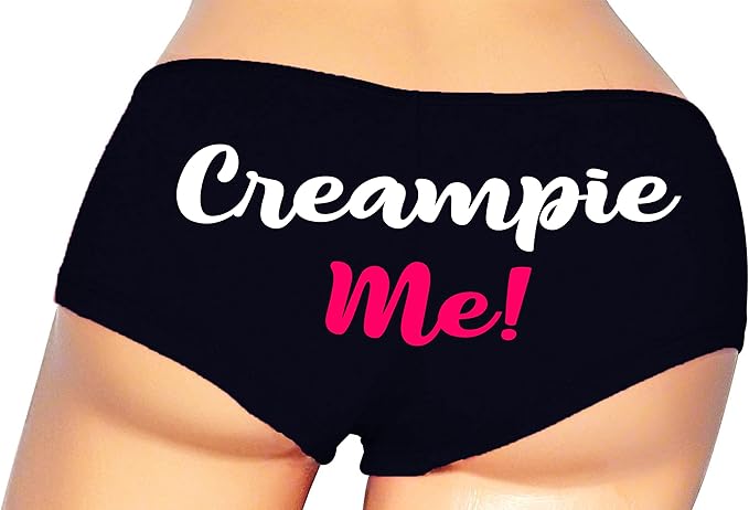 Sexy Girl Rock Creampie Me Panties for Women – Naughty Cotton Boyshorts, Spicy Bedroom Lingerie, Flirty Low-Rise Underwear