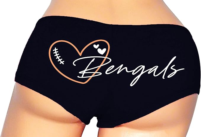 Sexy Girl Rock Bengals Booty Shorts Women’s Premium Cotton Panties – Fun and Flirty Gift for Her