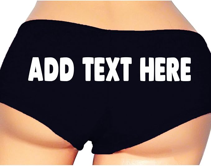 SGR Add Your Own Text Custom Panties, Premium Cotton, Naughty Panties for Women, Sexy Gifts for Wife