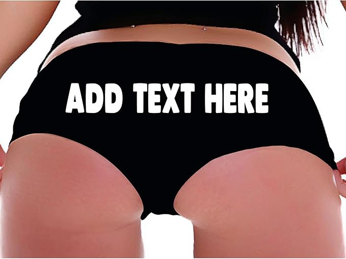 SGR Add Your Own Text Custom Panties, Premium Cotton, Naughty Panties for Women, Sexy Gifts for Wife