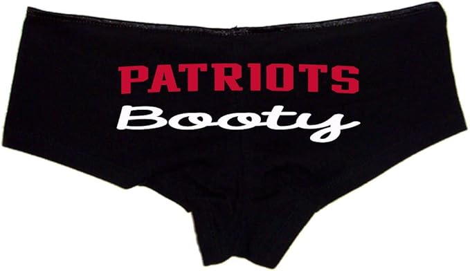Patriots Booty Panties – Sexy Cotton Boyshorts for Women, Flirty Game Day Gift Lingerie S-3X, Team-Inspired Underwear