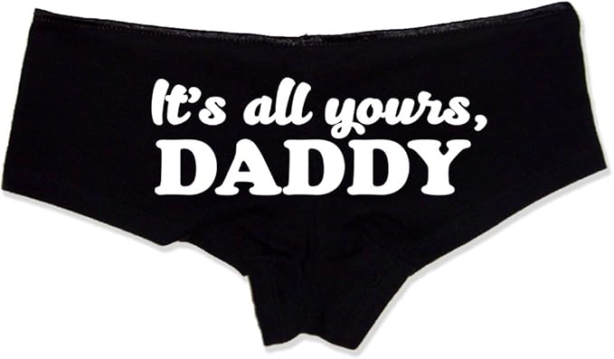 It's All Yours, Daddy Booty Shorts Boyshort Cotton Bikini Bottom Sexy Panties…