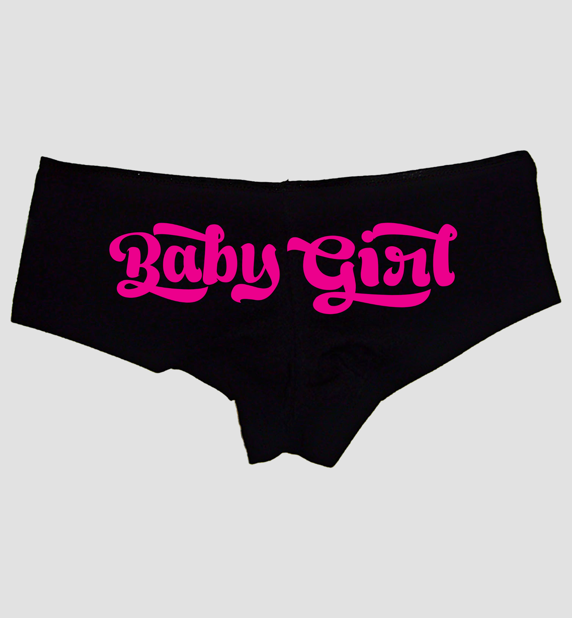 Baby Girl Panties – Cute Flirty Cotton Hipster Underwear for Women | Slutty Submissive Bedroom Lingerie | Low-Rise Brat Style