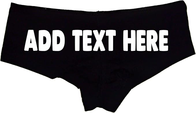 SGR Add Your Own Text Custom Panties, Premium Cotton, Naughty Panties for Women, Sexy Gifts for Wife