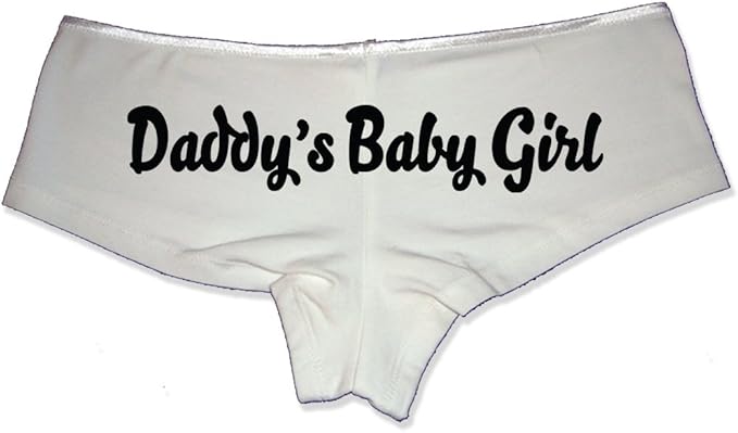 Daddy’s Baby Girl Panties – Flirty Cotton Booty Shorts with Sayings for Women, Low-Rise Lingerie Gift for Wife, Girlfriend