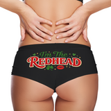 Sexy Girl Rock I’m The Redhead Panties – Funny Women’s Boyshort Underwear – St Patrick’s Day & Dibs-Inspired Lingerie Gift
