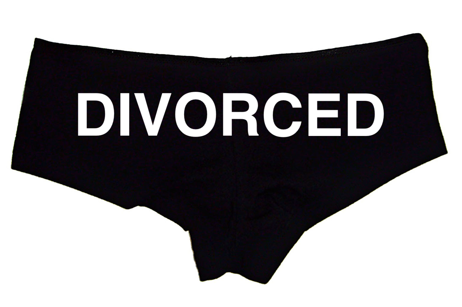 Sexy Girl Rock Divorced Panties – Funny Women’s Boyshort Underwear – Post Breakup Lingerie Gift for Confident Women