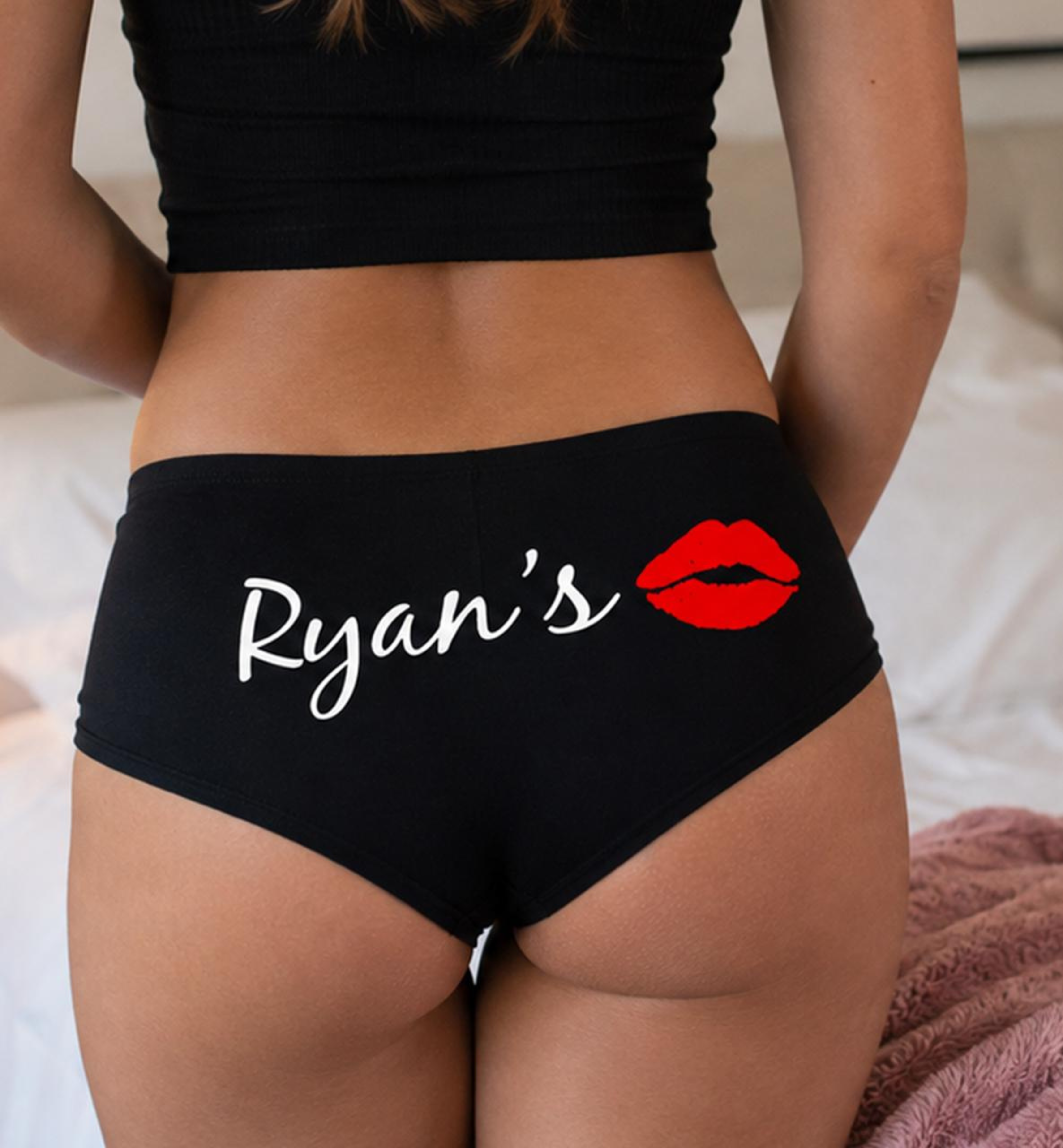SGR Custom Panties, Naughty Panties for Women, Premium Cotton Underwear, Add Your Own Text, Sexy Gifts for Wife