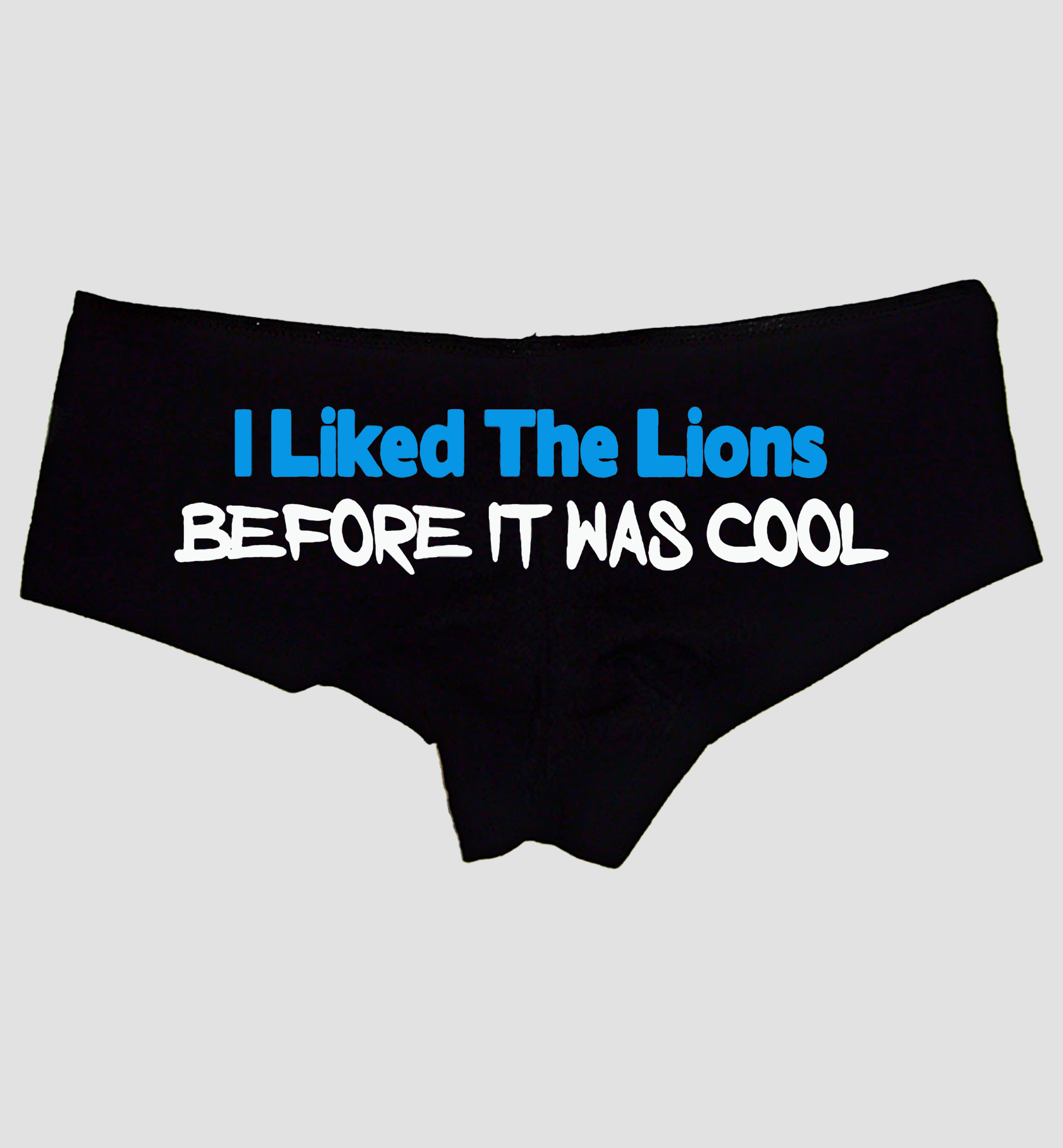 Sexy Girl Rock Liked The Lions Before It Was Cool Panties – Funny Booty Shorts for Women, Cheeky Low-Rise Cotton Lingerie