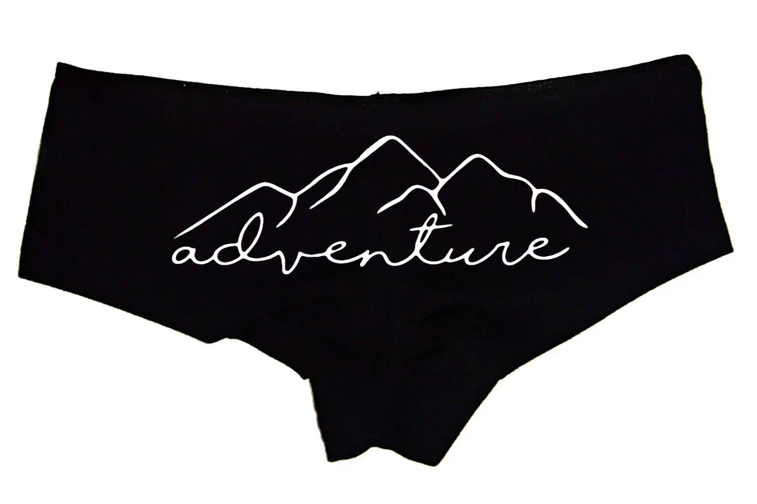 Sexy Girl Rock Adventure Panties – Women’s Boyshort Underwear with Mountain Design – Travel, Outdoorsy & Wanderlust Lingerie Gift