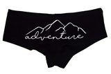 Sexy Girl Rock Adventure Panties – Women’s Boyshort Underwear with Mountain Design – Travel, Outdoorsy & Wanderlust Lingerie Gift