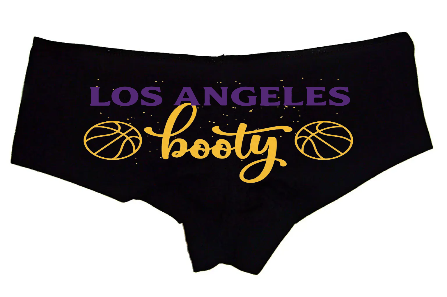 Sexy Girl Rock Los Angeles Booty Panties – Women’s Boyshort Underwear – Funny City Lingerie Gift for Basketball Lovers & LA Girls