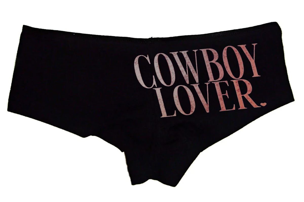 Cowboy Lover Panties – Women’s Boyshort Underwear – Country Girl Lingerie Gift for Rodeo, Western & Southern Vibes