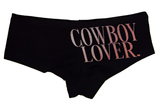 Cowboy Lover Panties – Women’s Boyshort Underwear – Country Girl Lingerie Gift for Rodeo, Western & Southern Vibes