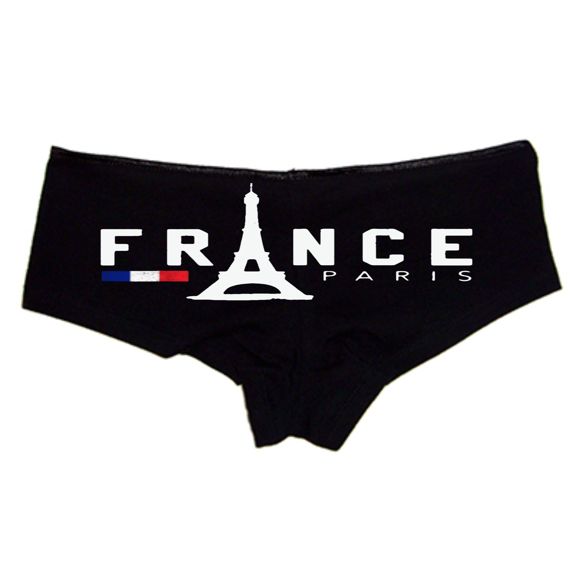 France Paris Panties – Women’s Sexy Boyshort Underwear – Eiffel Tower Lingerie Gift – Travel Souvenir