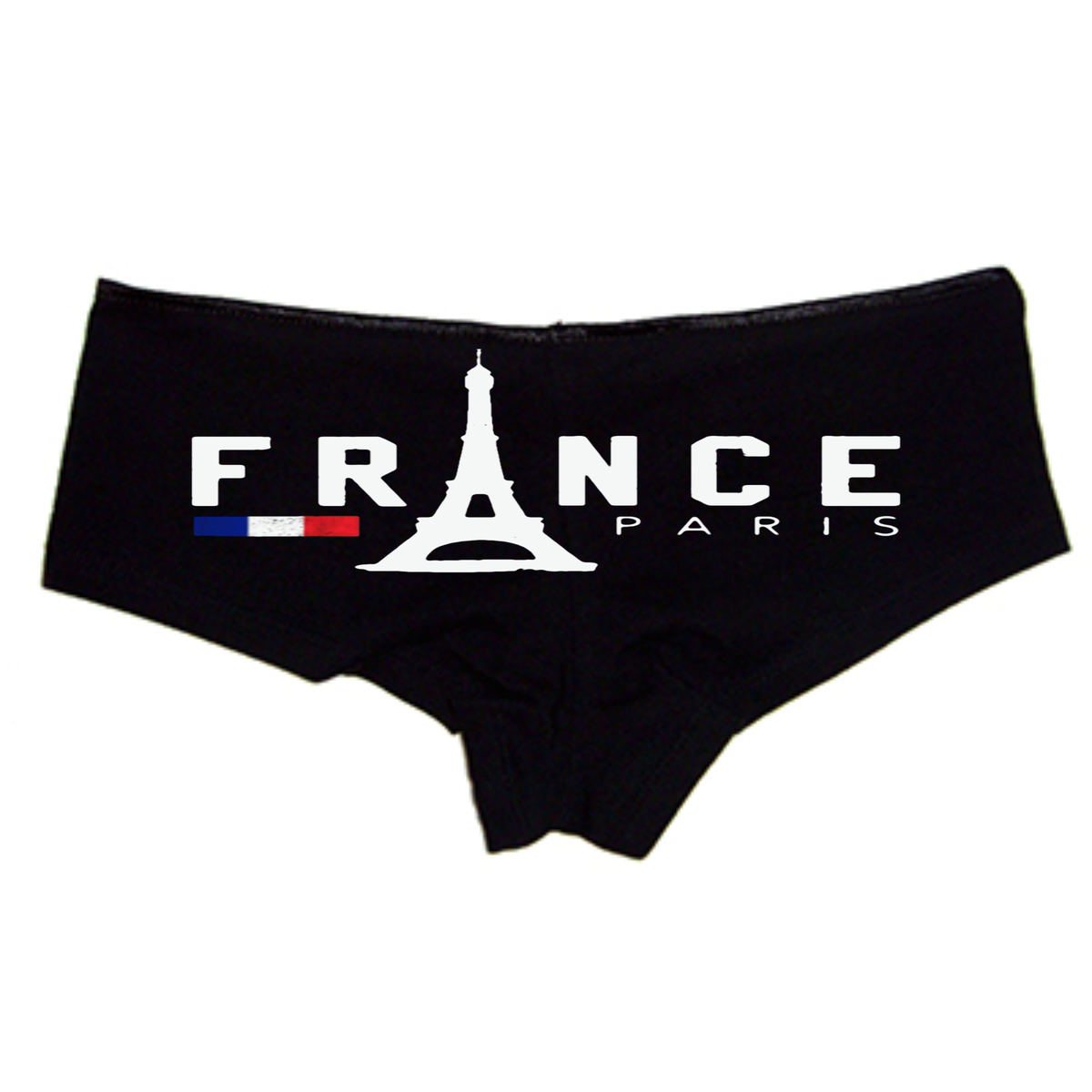 France Paris Panties – Women’s Sexy Boyshort Underwear – Eiffel Tower Lingerie Gift – Travel Souvenir